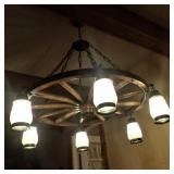 Wagon Wheel Chandelier