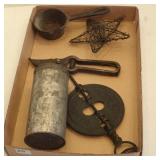 Diamond 8" Damper, Lead Pot Baking Powder Tin