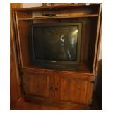 Entertainment Center, TV & VHS Tapes