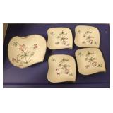 Hand Painted Serving Set