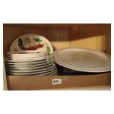 Matching Bowl & Plates, Platter, & Casserole Dish