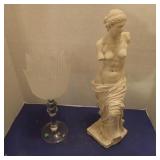 Lady Statue & Candle Holder