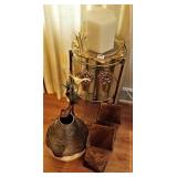 Plant Stand, Vases, & Decorations