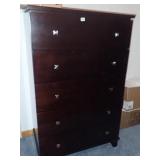 5 Drawer Black Dresser