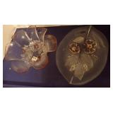 Rose Bottom Serving Bowl & Tray