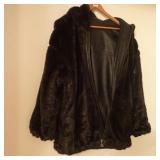 Reversable Leather /Fur Look