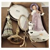 Lady Figurines & Dresser Mirrors