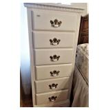 White 6 Drawer Chest