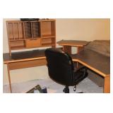 Corner Desk, Paper Shredder, Office Chair