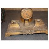 Metal Ink Well - Clock Set