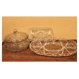 Serving Tray & Covered Serving Bowl