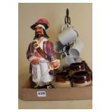 Black Beard Decanter & Coffee Cups