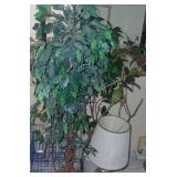 Metal Plant Stand, Artificial Plants