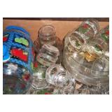 Liquid Jar w/ Spout & Misc. Glasses