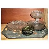 Metal Tray & Misc. Bowls