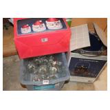 Santa Canister Set & Christmas Glasses