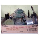 Camping Items - Lantern, Skillet & Canteen