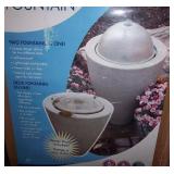 Aqua Granite Transition Garden Fountain  - Large