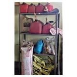 Metal Shelf, Ice Melt, Traction Sand, Gas Cans
