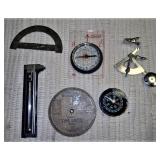 Compass, Protractor, Handy Time Saver Disc., Scale