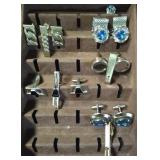 5 Sets - Silver Tone Cufflinks, Tie Tacks &/or Bar