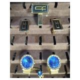 2 - Swank Gold Tone Cufflink Sets