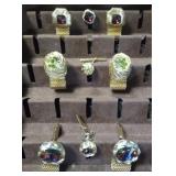 3 - Swank Gold Tone Cufflink Sets