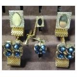 2 - Gold Tone Cufflink Sets