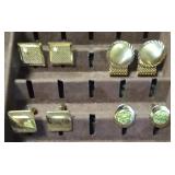 4 Pairs - Gold Tone Cufflink