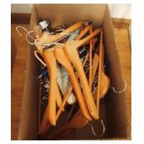 Metal Pants & Wood Clothes Hangers