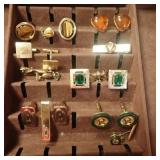 6 Sets- Gold Tone Cufflinks, Tie Tacks &/or Bar