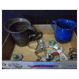 Cookie Cutters, Metal Measuring Cup & Creamer