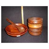 Wood Salad Bowl & Utensils