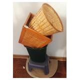 Waste Baskets, Plastic Stool