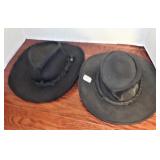 2 -Authentic Outback Leather Hats