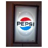 Light Up Pepsi Sign