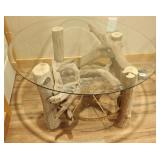 Log & Driftwood Round Coffee Table