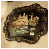 Sail Boat / Light House Tray