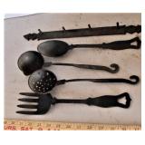 Metal Utensils wtih Wall Hanger