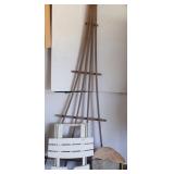 Plastic Fold Up Table, Misc. Lumber Pieces & more