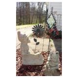 Concrete Frog & Gnome Statue