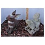 Concrete Bunny & Squirrel