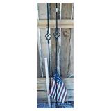 Yard Torches & Yard Flag