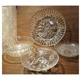 Clear Glassware Bowls & Serving Plate