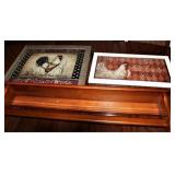 Roaster Pictures & Quilt Shelf