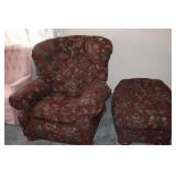 Upholster Chair & Ottoman
