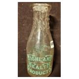 Highland Health Milk Bottle