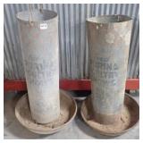 2 Purina Chicken Feeders