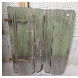 Green Barn Door