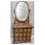 Dresser w/Wish Bone Mirror & Candle Holder